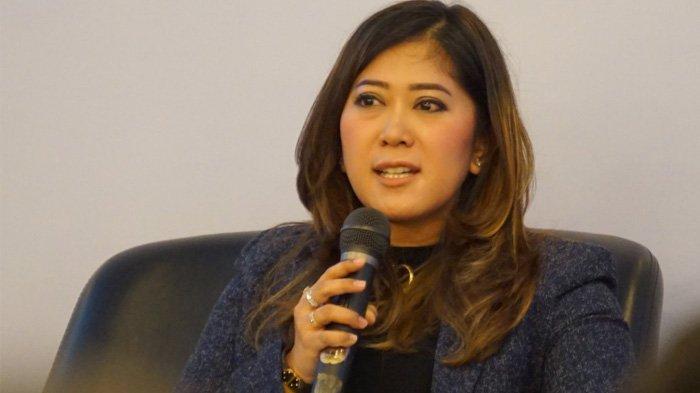 Menteri Komunikasi dan Digital Meutya Hafid berbicara dalam gelar wicara 