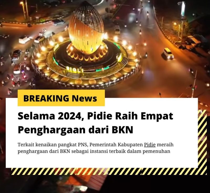 Tugu Muling, ikon Kabupaten Pidie yang menjadi simbol budaya dan sejarah daerah, berdiri megah di tengah kota sebagai daya tarik wisata dan kebanggaan masyarakat setempat