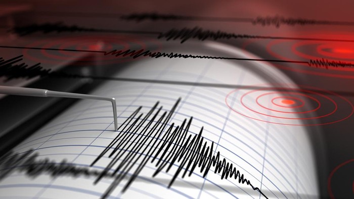 Gelombang seismik terdeteksi oleh alat pencatat gempa, menandai terjadinya gempa M 3,2 yang mengguncang Meulaboh Aceh.
